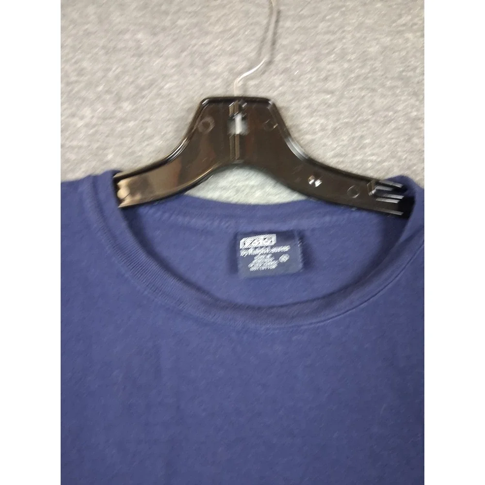 Polo Ralph Lauren Mens Shirt XL Blue Crew Small Pony Preppy 90s Casual Academia